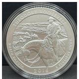 2016 AMERICA THE BEAUTIFUL 5 OZ UNC SILVER COIN