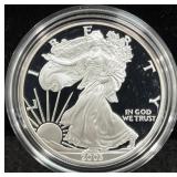 2003-W PROOF SILVER EAGLE W/BOX AND COA