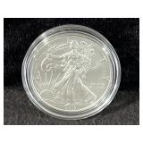 2017 UNC SILVER EAGLE - BOX AND COA