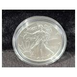 2013 UNC SILVER EAGLE - BOX AND COA