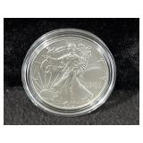 2013 UNC SILVER EAGLE - BOX AND COA