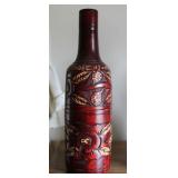 Hand Carved Wooden Bottle Holder