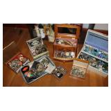 Massive Faux Jewelry Collection w/ Jewelry Boxes