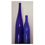 (2) Cobalt Blue Bottles