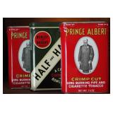 Prince Albert & Burley & Right Cut Tobacco Tins