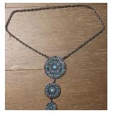 Southwestern Style Multi Tiered Pendant Necklace