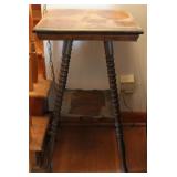 19th Cen. American Tiger Oak Side Table
