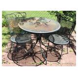 Metal Outdoor Patio Table & Chairs Set