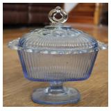Indiana Glass Open Lace Lidded Candy Dish