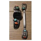 (2) Navajo Native American Style Watch Bands