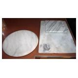Marble Cutting Boards w/ Lazy Susan