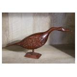 Hand Carved Wooden Bird From Jamaica