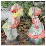 Concrete Dutch Boy & Girl Kissing Statues