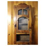 Vintage Wall Mounted Wooden Cabinet