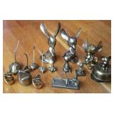 Collection of Brass Mice Figurines