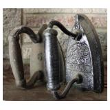 (2) Antique Cast Iron Sad Irons