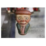 Anri Hand Carved/ Painted Wooden Bottle Stopper