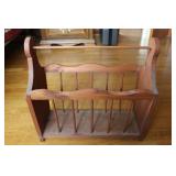 Wooden Magazine Rack