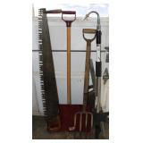 Antique 2 Person Crosscut Saw w/ Other Tools