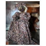 Folk Art Dried Apple Head Doll