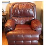 Brown Faux Leather Recliner Chair