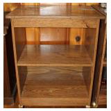Wooden Pressboard Microwave Cart