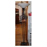 Decorative Cast Metal Scroll Floor Lamp