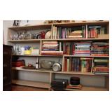 Wooden Painted Offset Shelf Bookcase