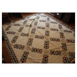 Double Irish Chain Pattern Quilt