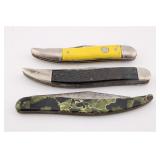 TWO FISH KNIVES AND ONE TOOTHPICK KNIFE