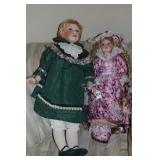 (2) LARGER PORCELAIN DOLLS