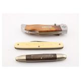 THREE COLLECTIBLE POCKET KNIVES