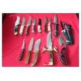 (14) FIXED BLADE KNIVES
