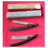 (2) STRAIGHT RAZORS