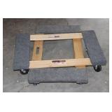 PAIR LOW PROFILE 4-WHEEL DOLLIES