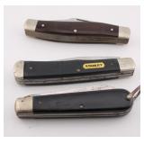 THREE POCKET KNIVES