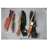 (3) FIXED BLADE KNIVES