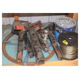 WIRE, ROOFING NAILS, RECEIVER BALLS ETC