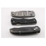THREE POCKET KNIVES