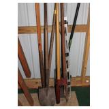 POSTHOLE DIGGER, SHOVEL, LEVEL ETC