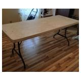 6FT POLY FOLDING BANQUET TABLE
