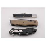 THREE KERSHAW KNIVES