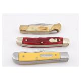 THREE POCKET KNIVES