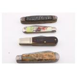 FOUR POCKET KNIVES