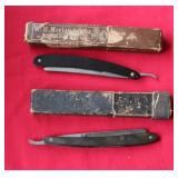 (2) STRAIGHT RAZORS