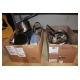(2) BOXES STAINLESS COOKWARE