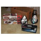 IRONS, THERMOS, BROWNIE PAN SET ETC