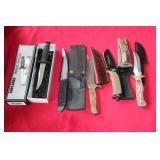 (5) FIXED BLADE KNIVES