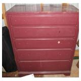 5-DRAWER DRESSER, NO PULLS