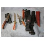 KNIFE SHEATHS AND FIXED BLADE KNIVES